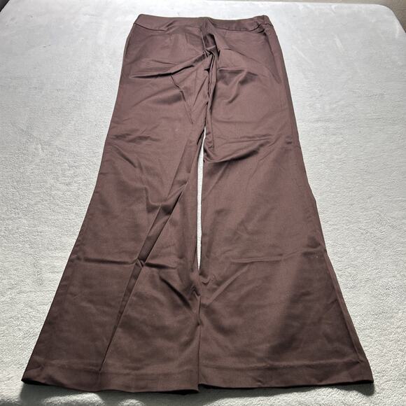 90s Bell Bottom Dojo Beyond Baggy Action Slacks Pants Women Large 32x32 Hamilton - Picture 2 of 12
